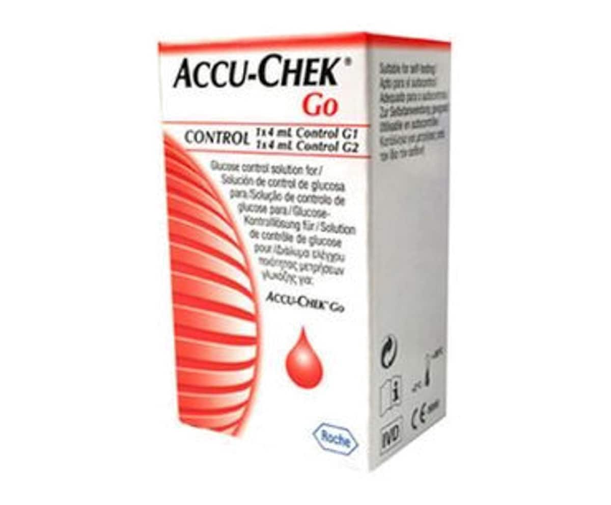 Accu-Check Go Control Solution 1 x 4ml Control G1 1 x 4ml Control G2 Liquid Solution