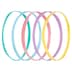 Lady Jayne Pastel Snagless Elastomer Elastics 2.5cm 50 Pack