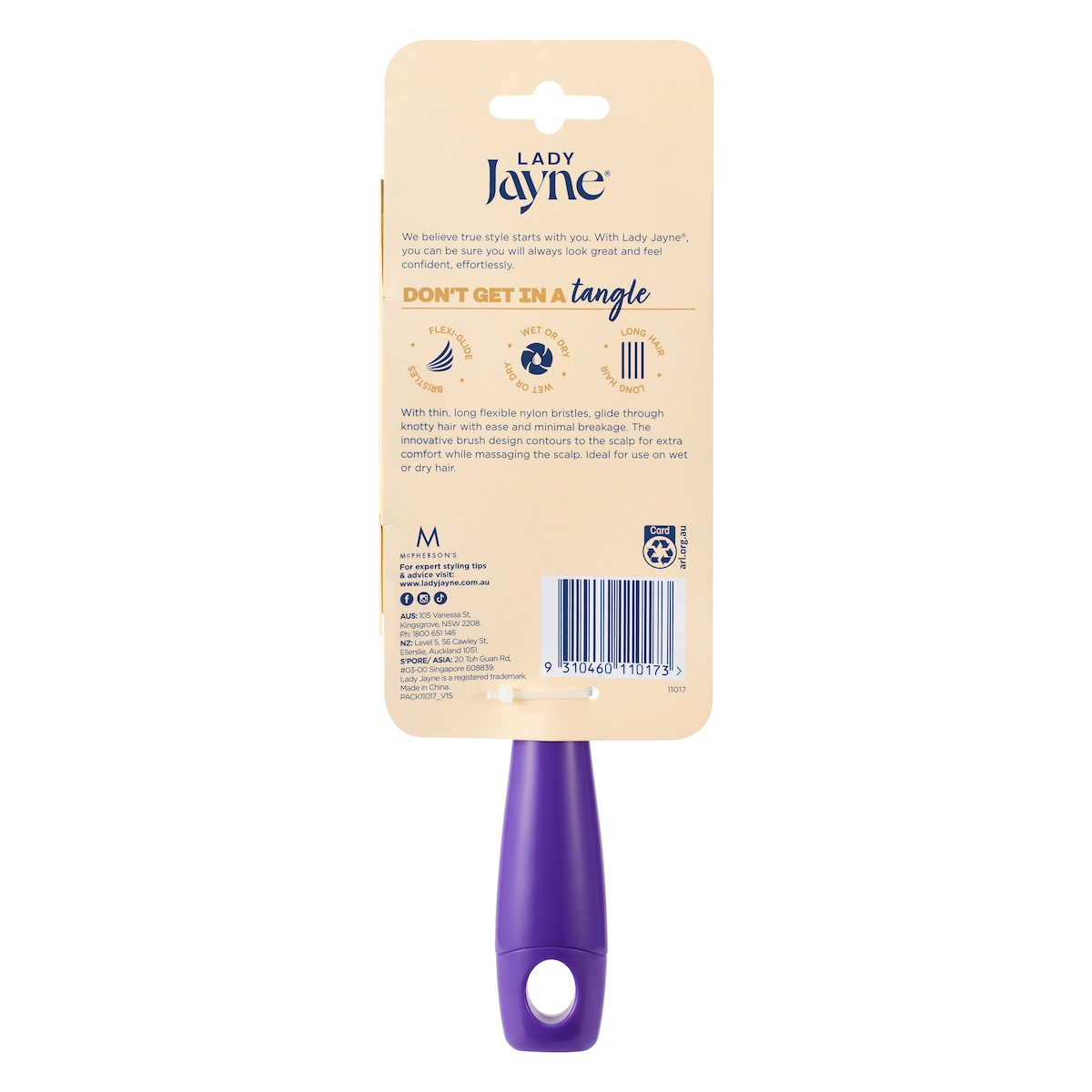 Lady Jayne Flexi-Glide Detangling Brush