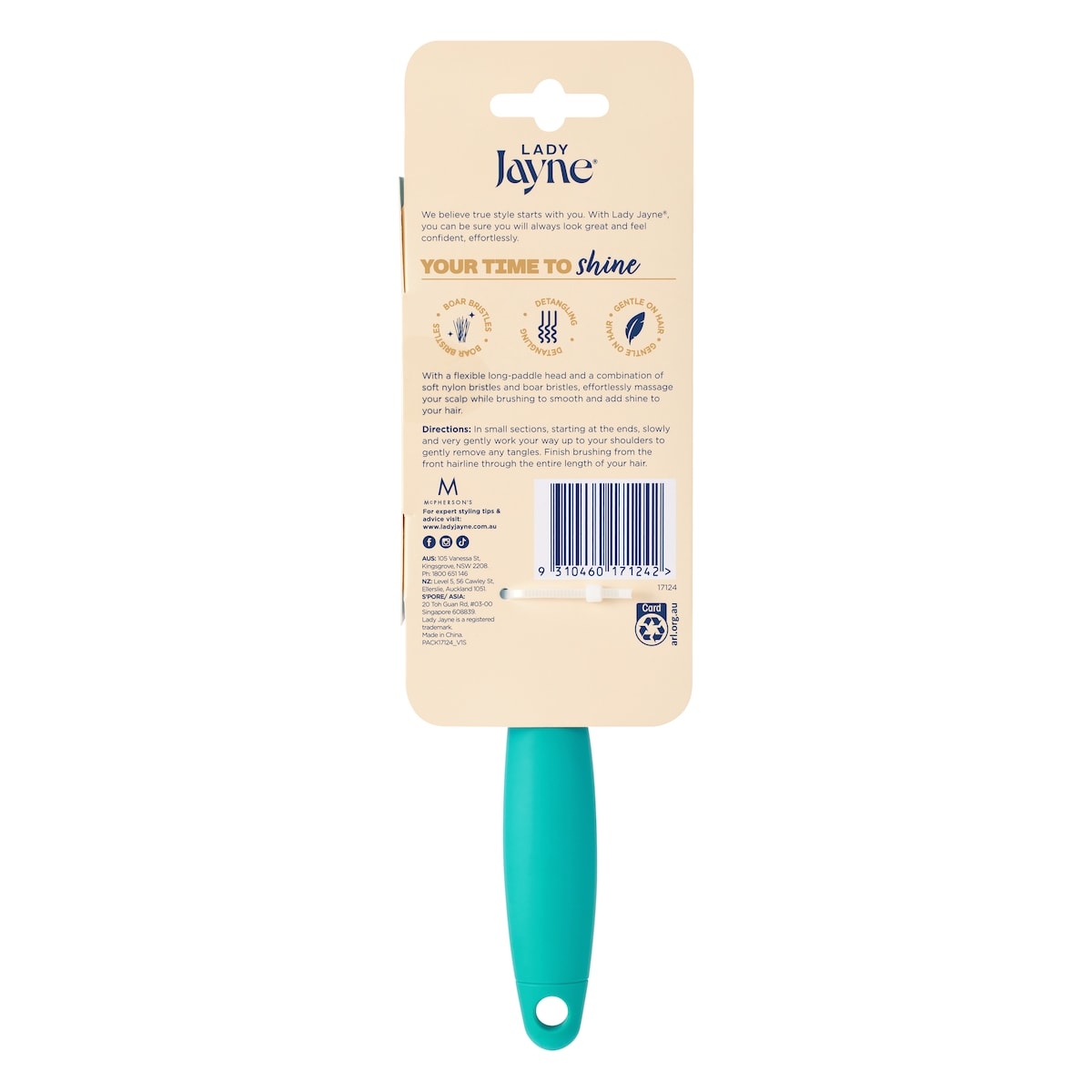 Lady Jayne Flexi-Shine Detangling Brush