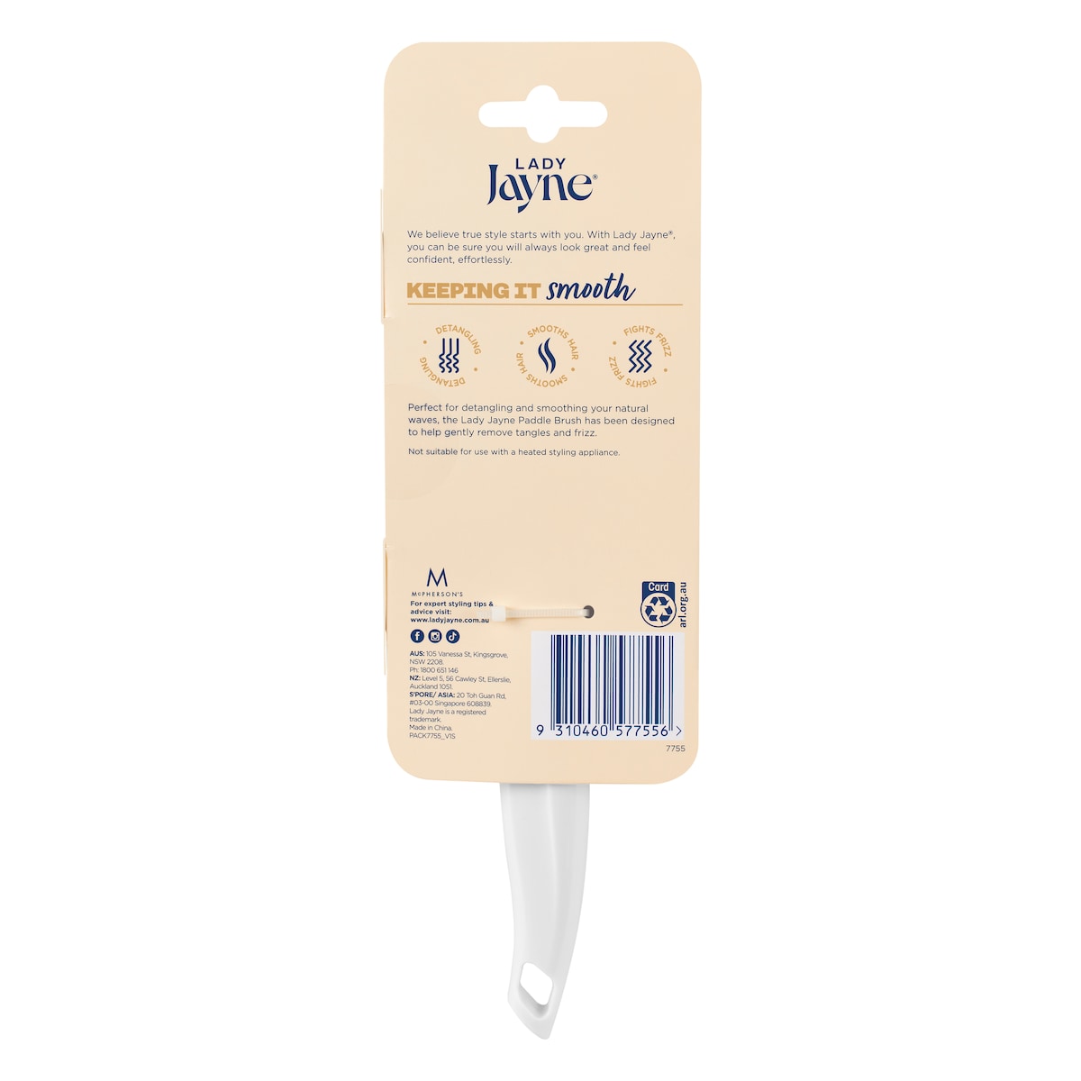 Lady Jayne Nylon Tip Pad Brush 1 Pack