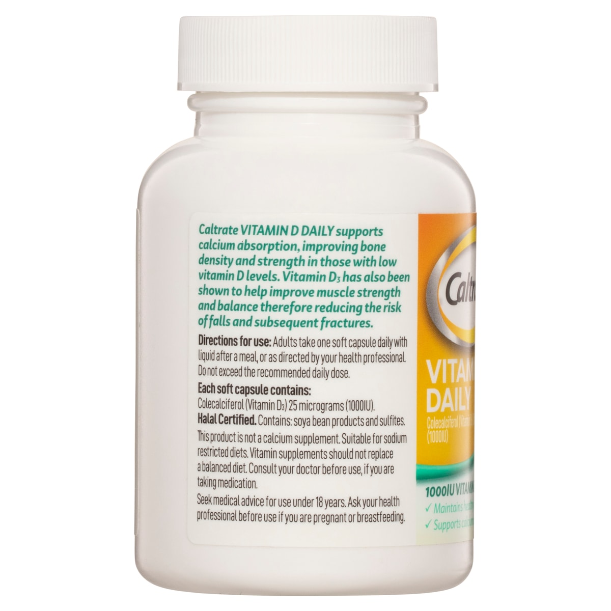 Caltrate Vitamin D 1000iu 60 Capsules