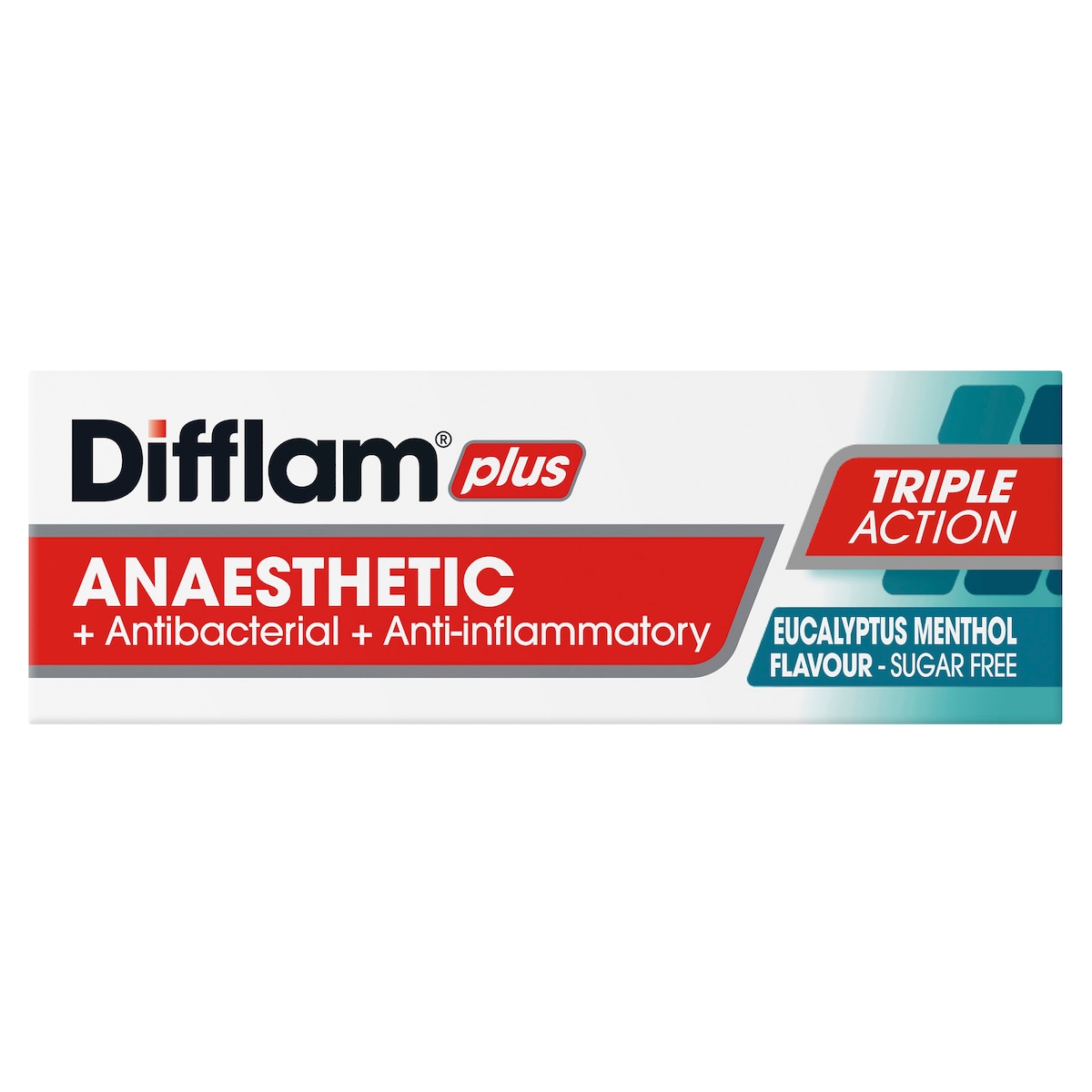 Difflam Plus Anaesthetic Sore Throat Lozenges Eucalyptus & Menthol 16 Pack