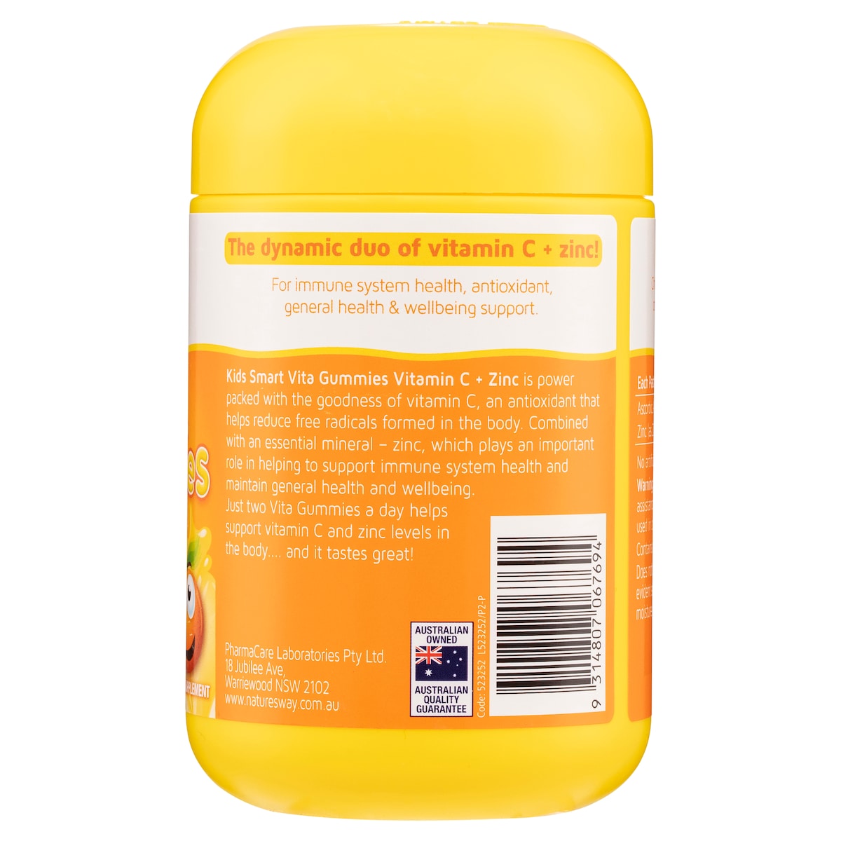 Natures Way Kids Smart Vita Gummies Vitamin C & Zinc 120 Pack