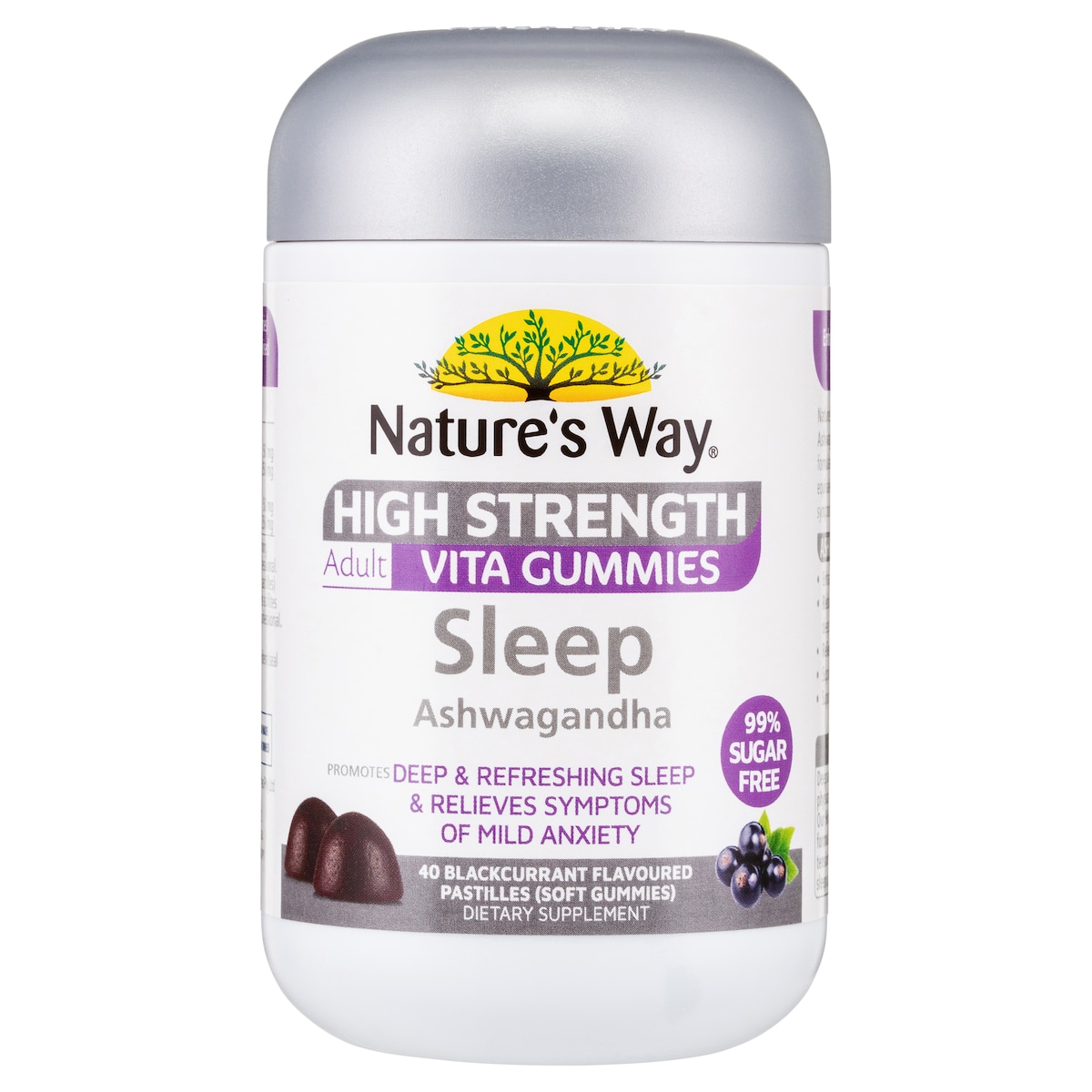 Natures Way High Strength Adult Vita Gummies Sleep Ashwagandha 40 Pack