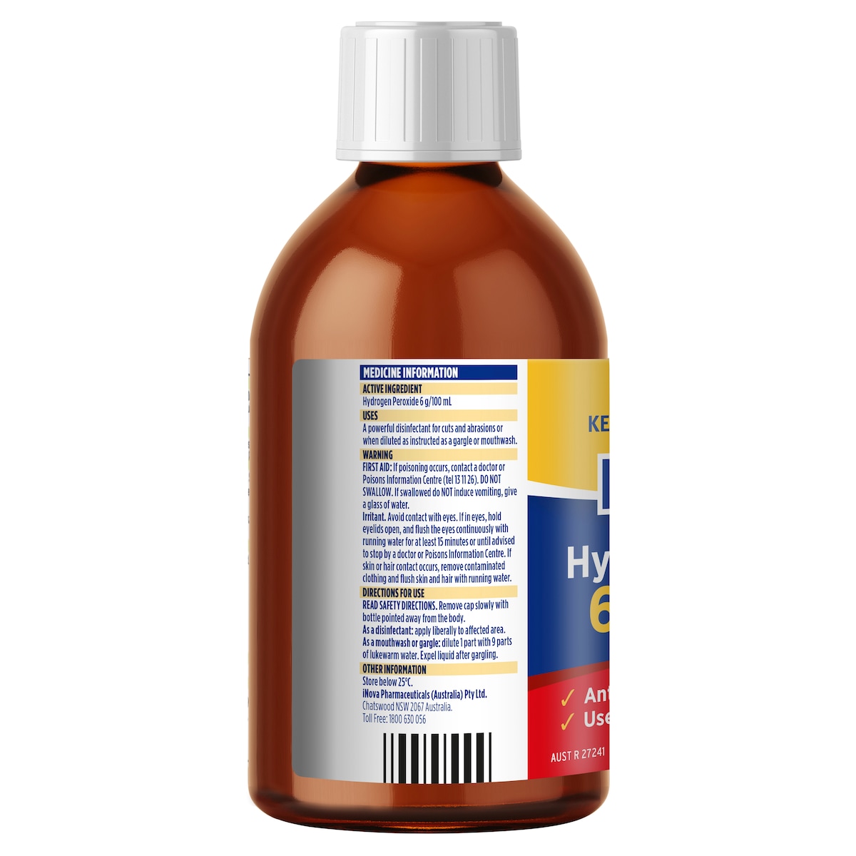 Gold Cross Hydrogen Peroxide 6% 400ml