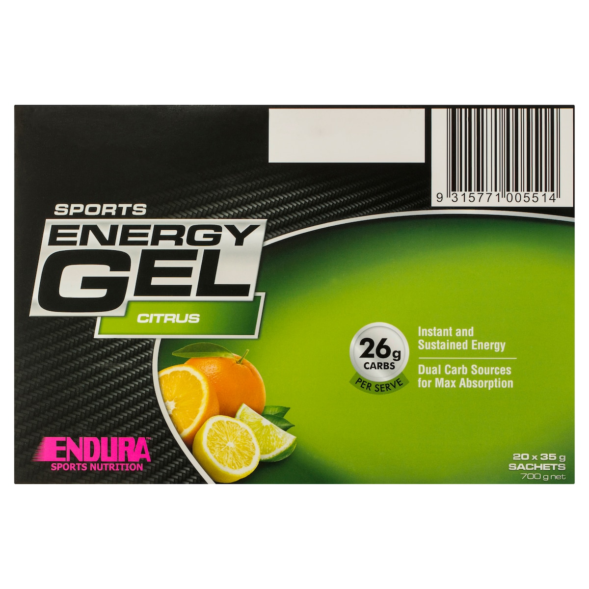 Endura Sports Energy Gel Citrus 35g