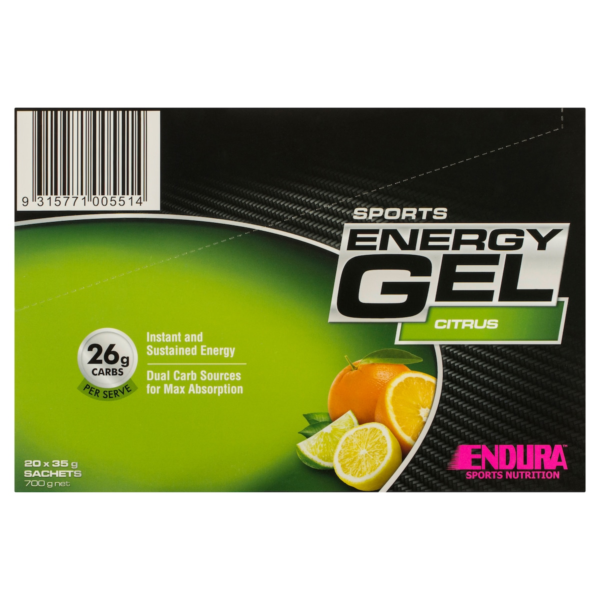 Endura Sports Energy Gel Citrus 35g