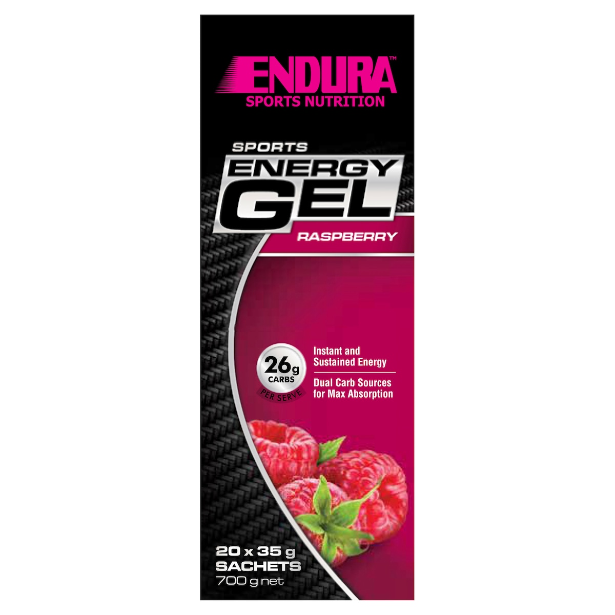 Endura Sports Energy Gel Raspberry 35g