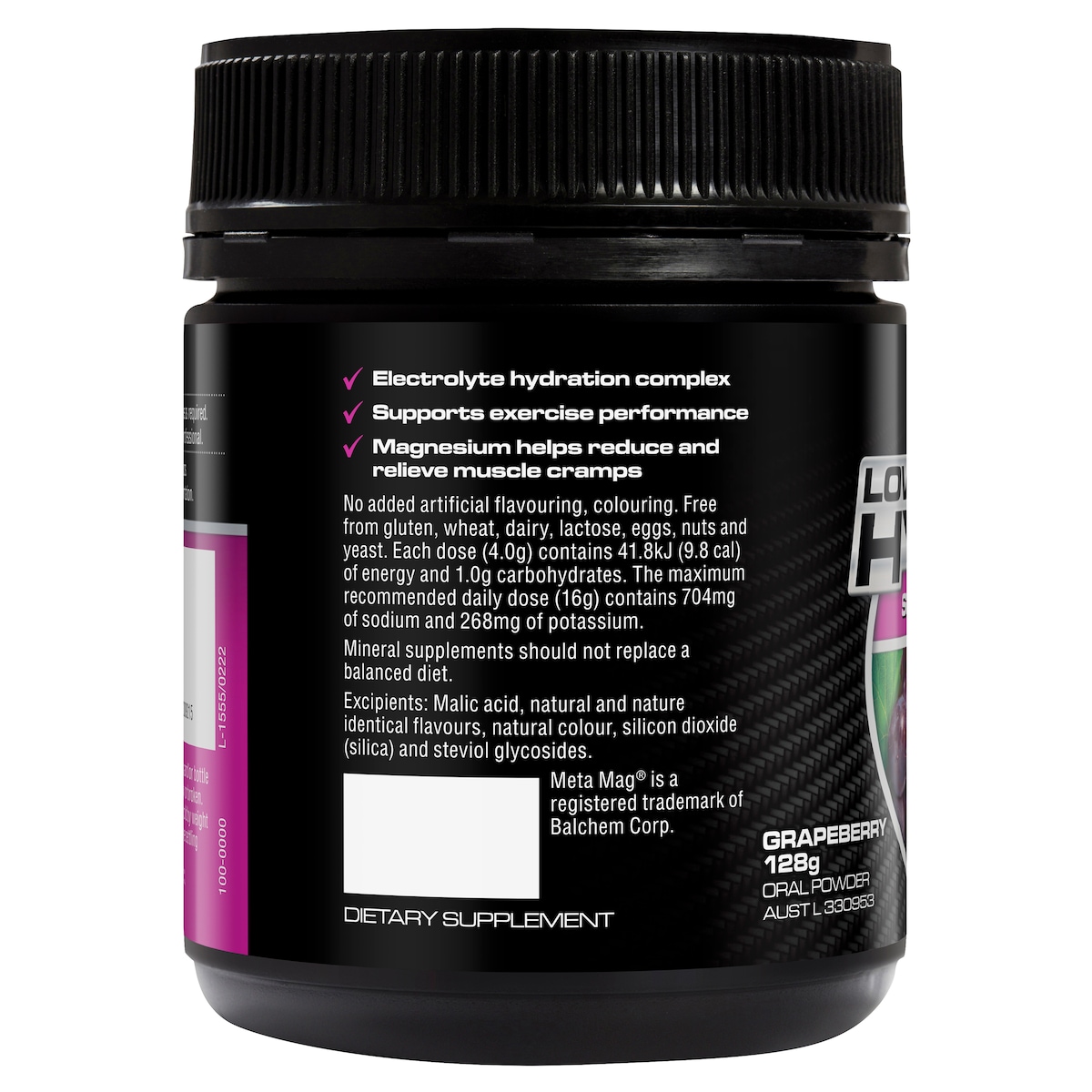 Endura Rehydration Low Carb Fuel Grapeberry 128g