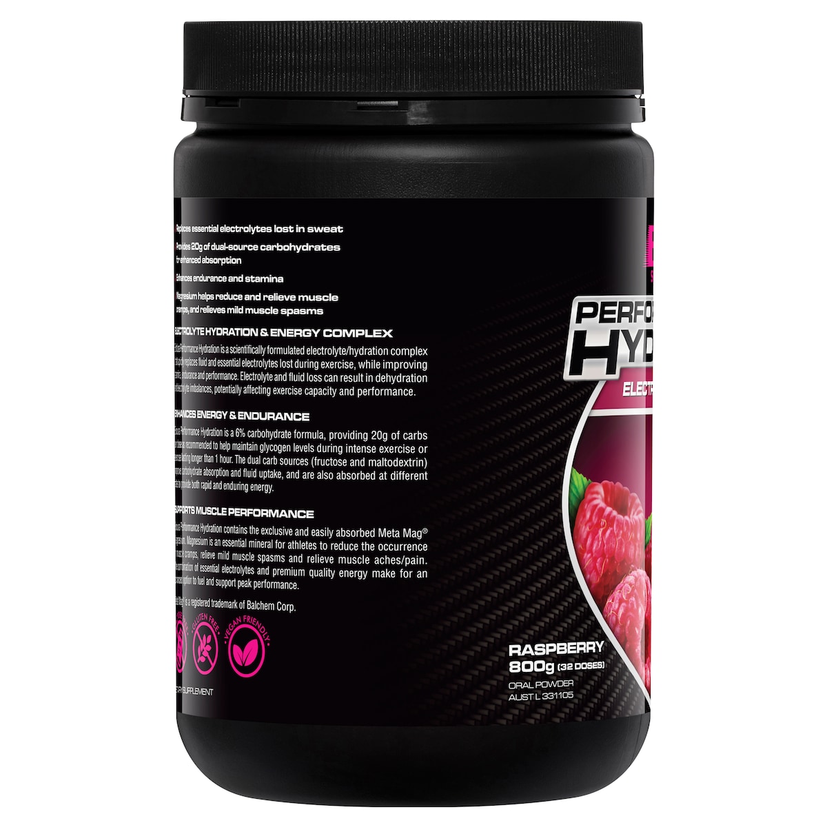 Endura Performance Hydration Raspberry 800g