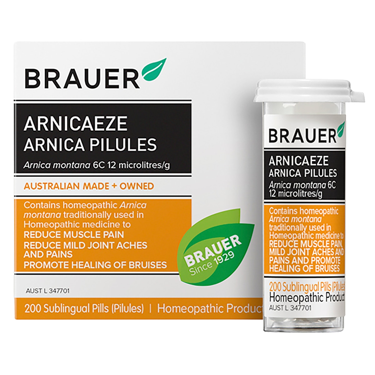 Brauer Arnicaeze Arnica Pilules 8g 200 Pack