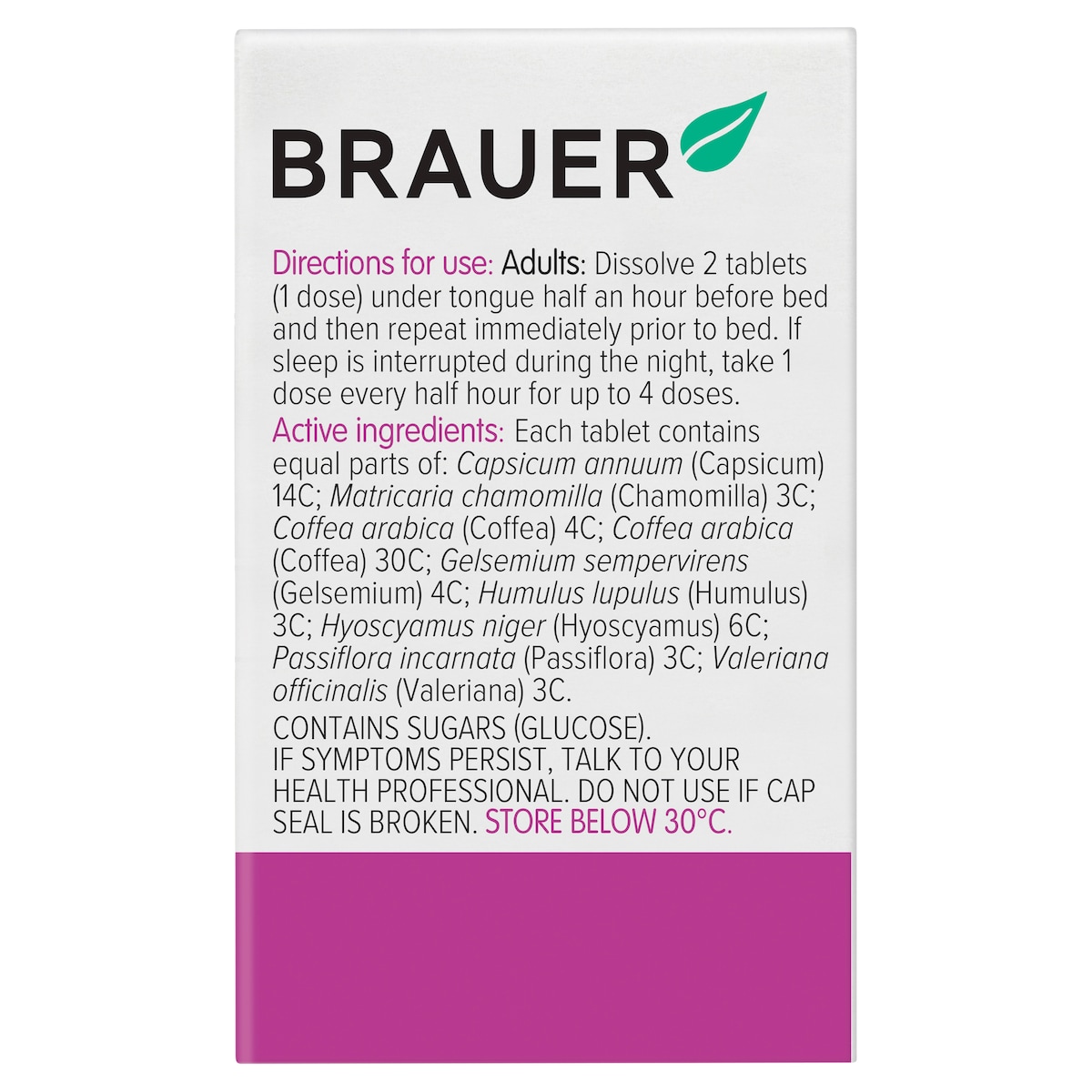 Brauer Sleep 60 Tablets