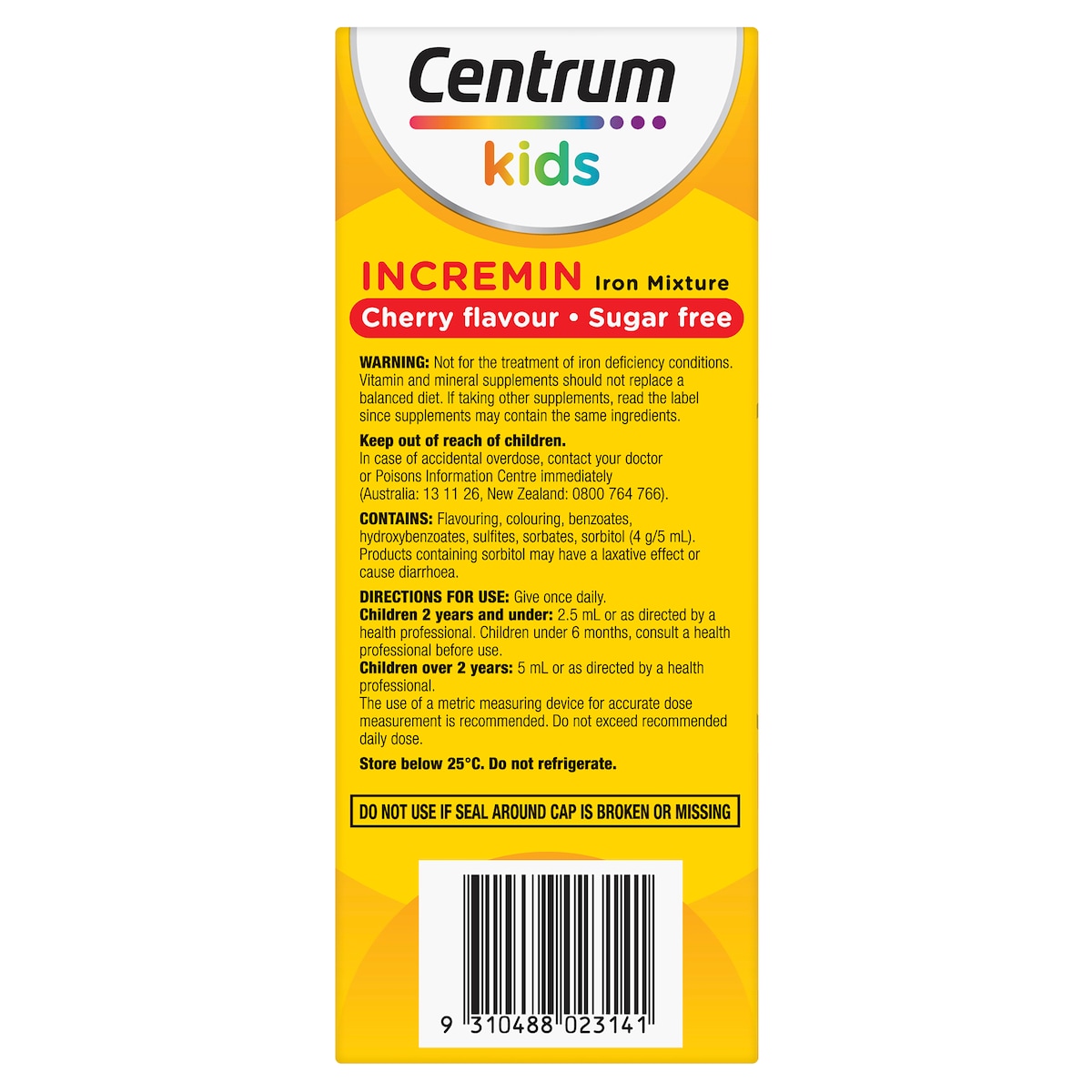 Centrum Kids Incremin Iron Mixture 200ml