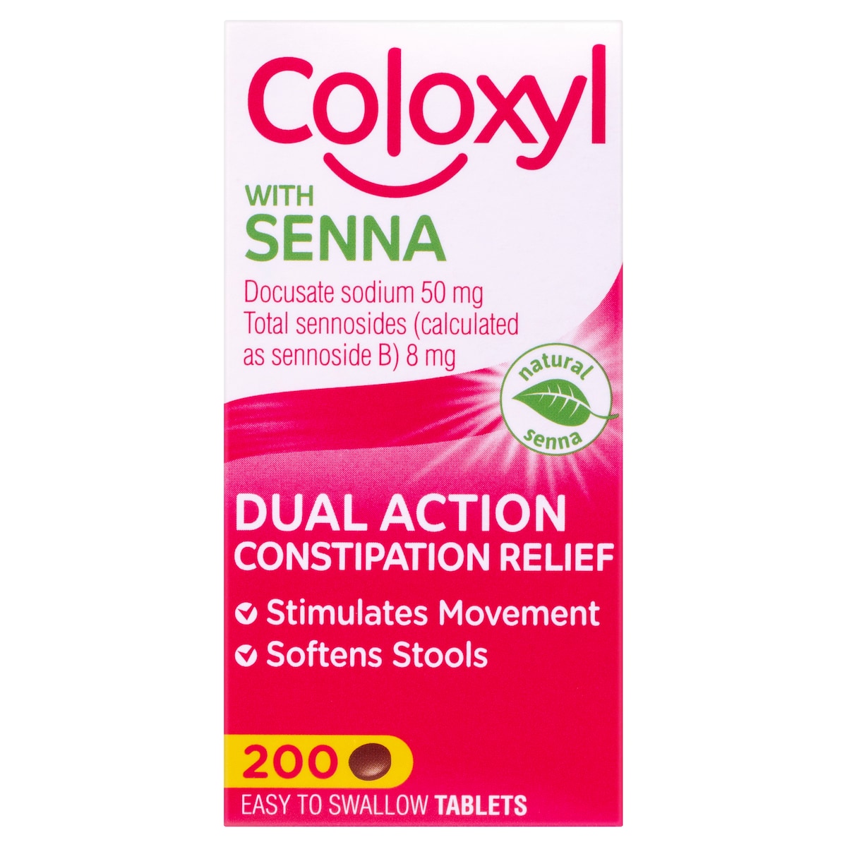 Coloxyl with Senna 200 Tablets