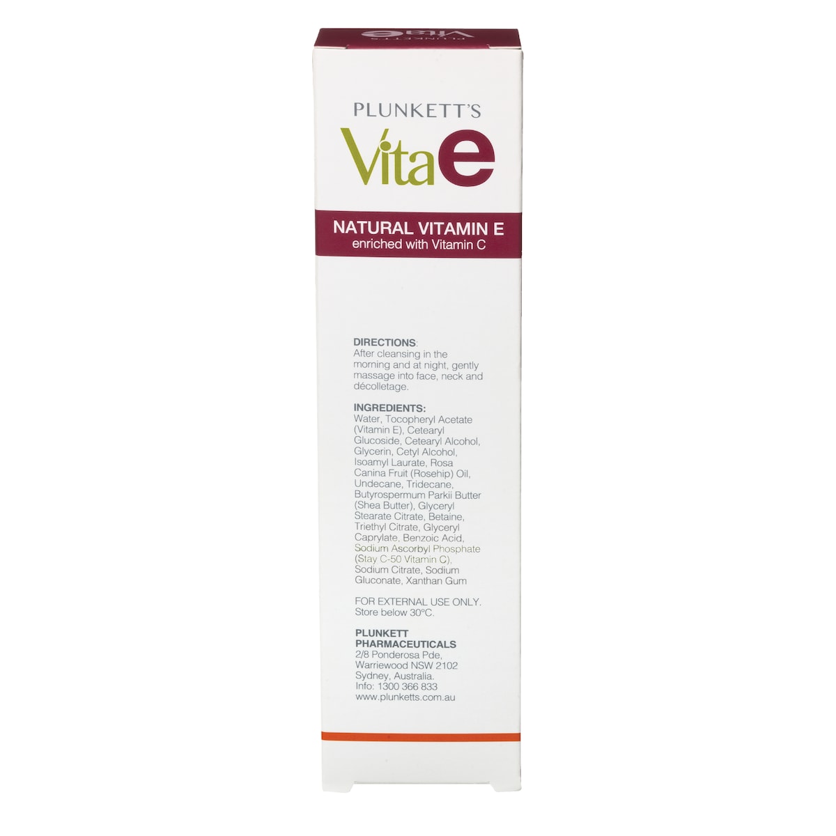 Plunketts VitaE Natural Vitamin E Brightening Facial Lotion 50ml