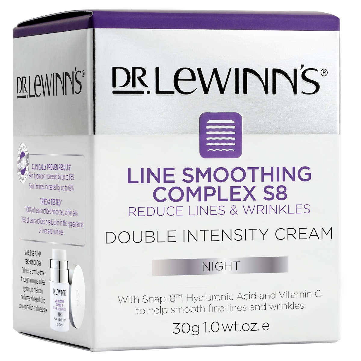 Dr Lewinns Line Smoothing Complex S8 Double Intensity Night Cream 30g