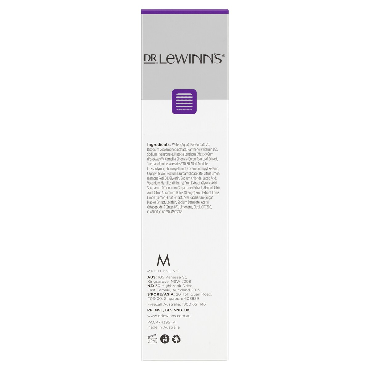 Dr Lewinns Line Smoothing Complex S8 Cleansing Jelly 150ml