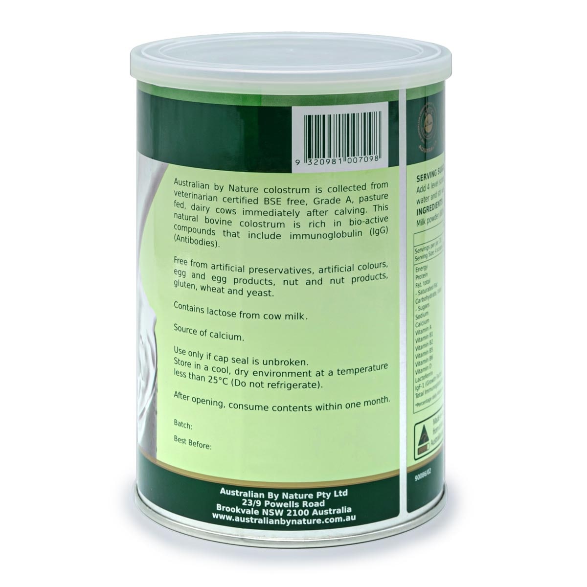 Australian by Nature Colostrum & Milk Powder 400g