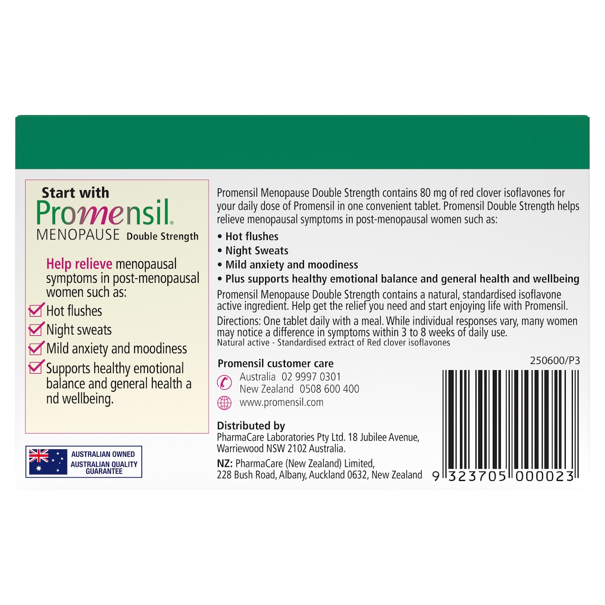 Promensil Menopause Double Strength 30 Tablets