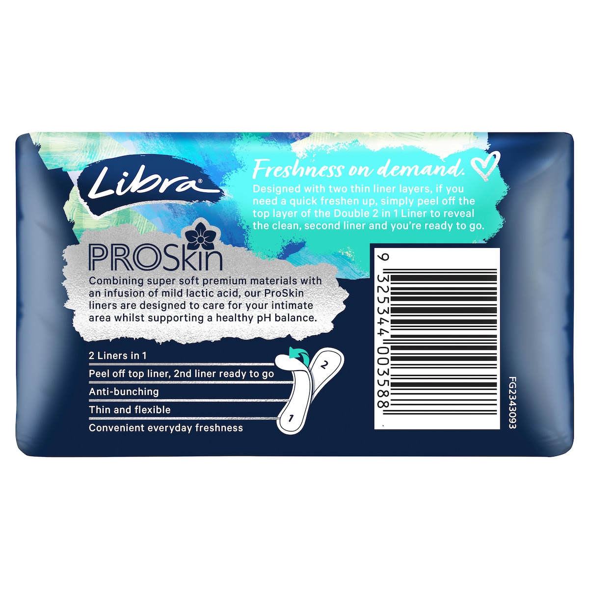 Libra Double 2 in 1 Liner 25 Pack