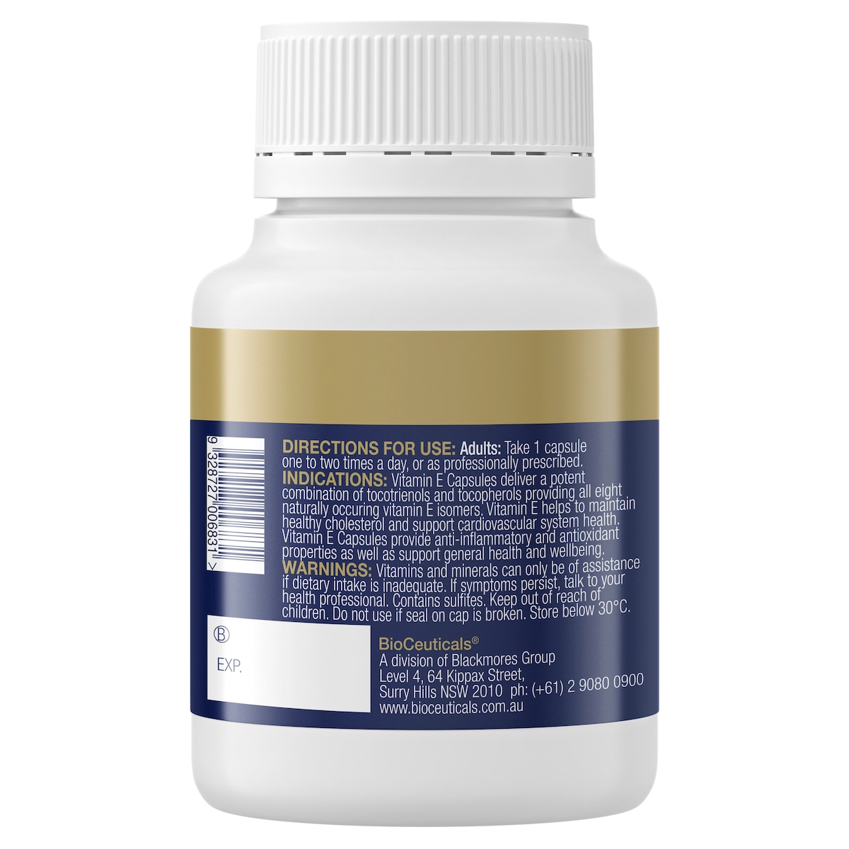 BioCeuticals Vitamin E Capsules 60 Capsules