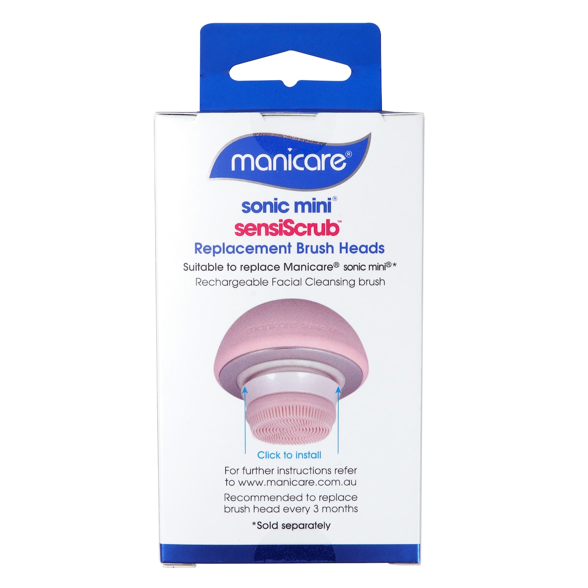 Manicare SensiScrub Sonic Mini Replacement Pad 2 Pack