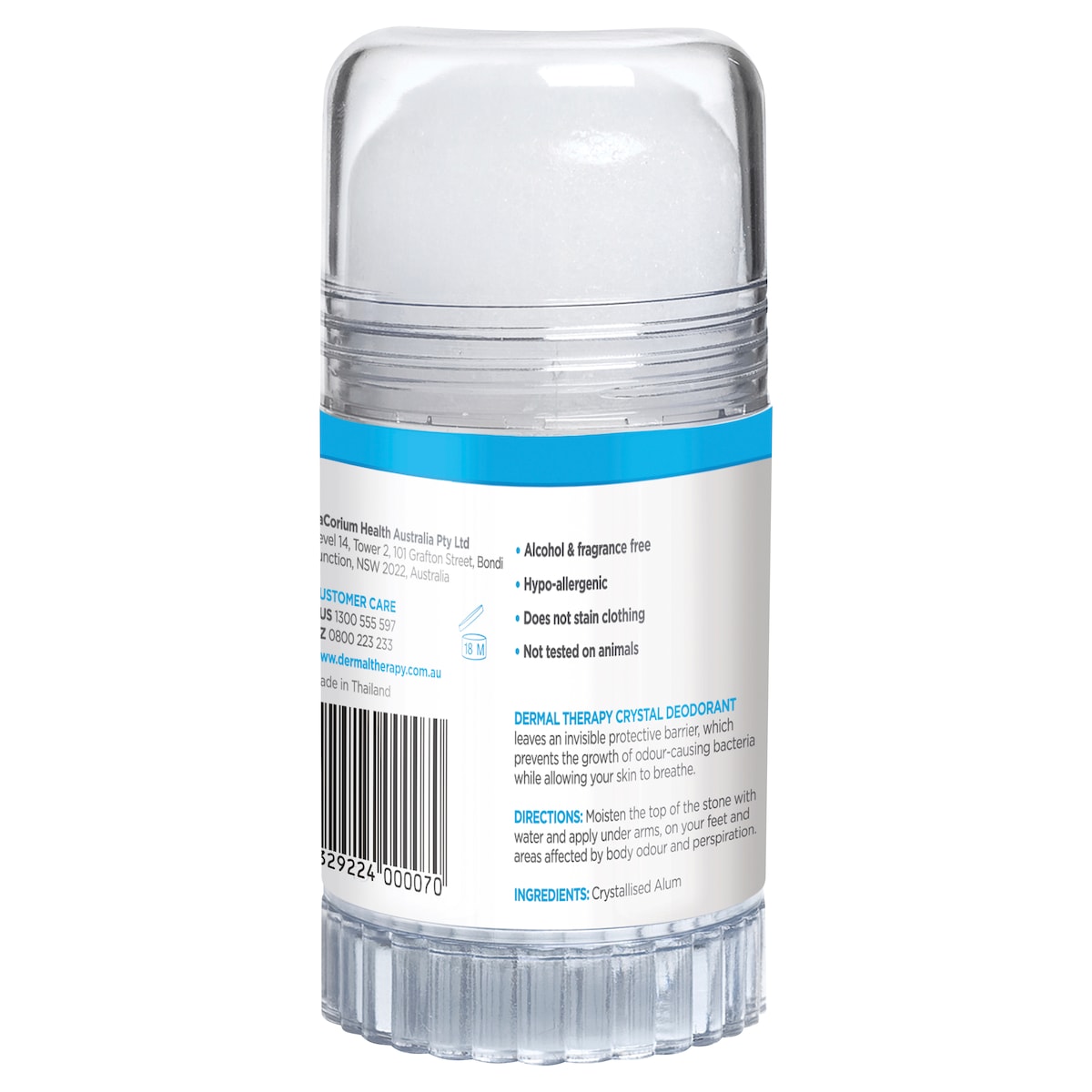 Dermal Therapy Crystal Deodorant Stick 120g