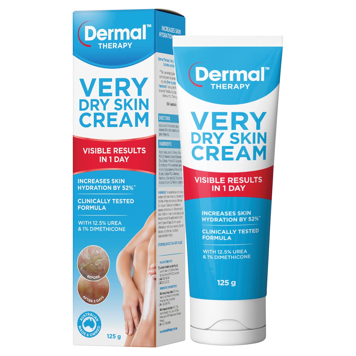 Dermal Therapy Very Dry Skin Cream 125g