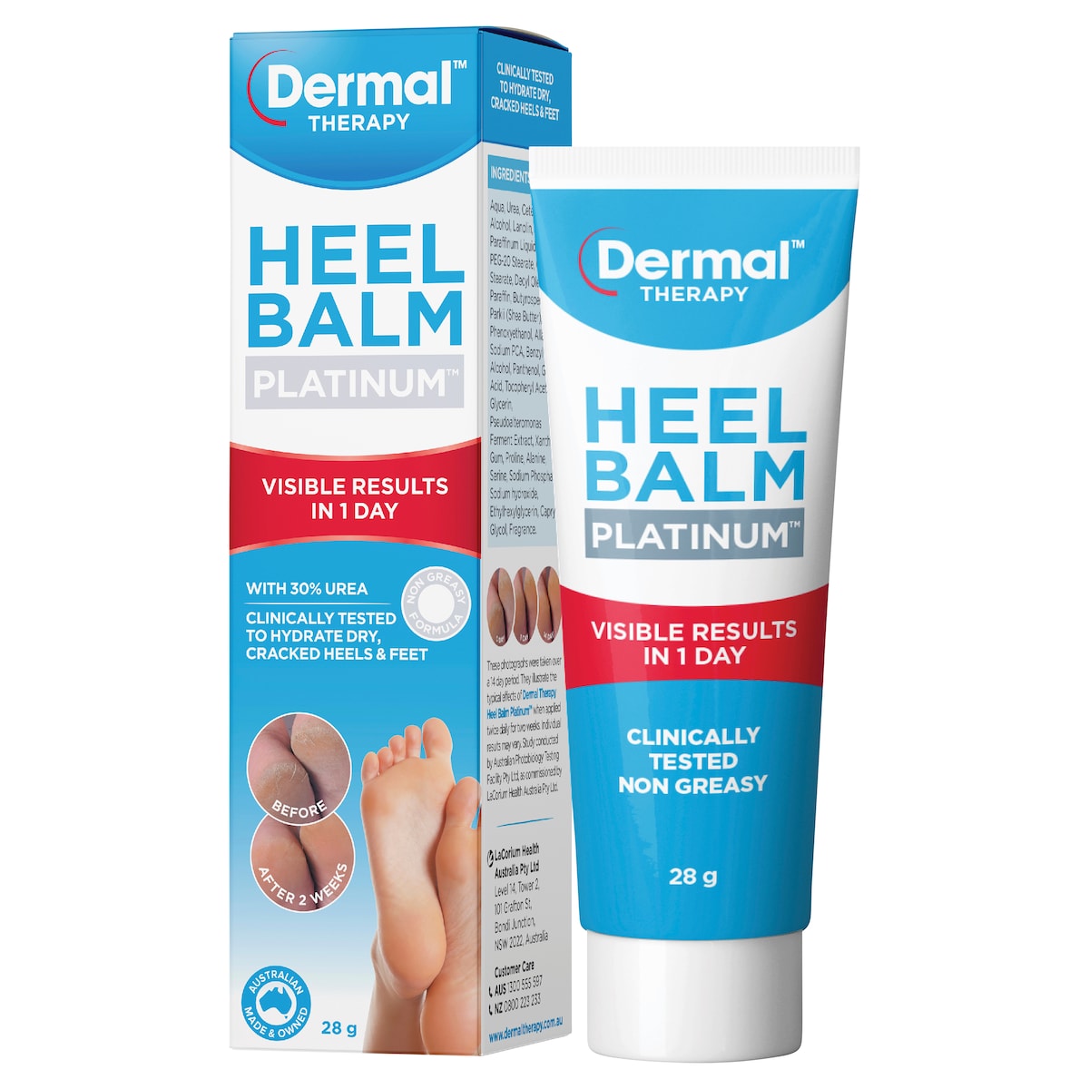 Dermal Therapy Heel Balm Platinum 28g