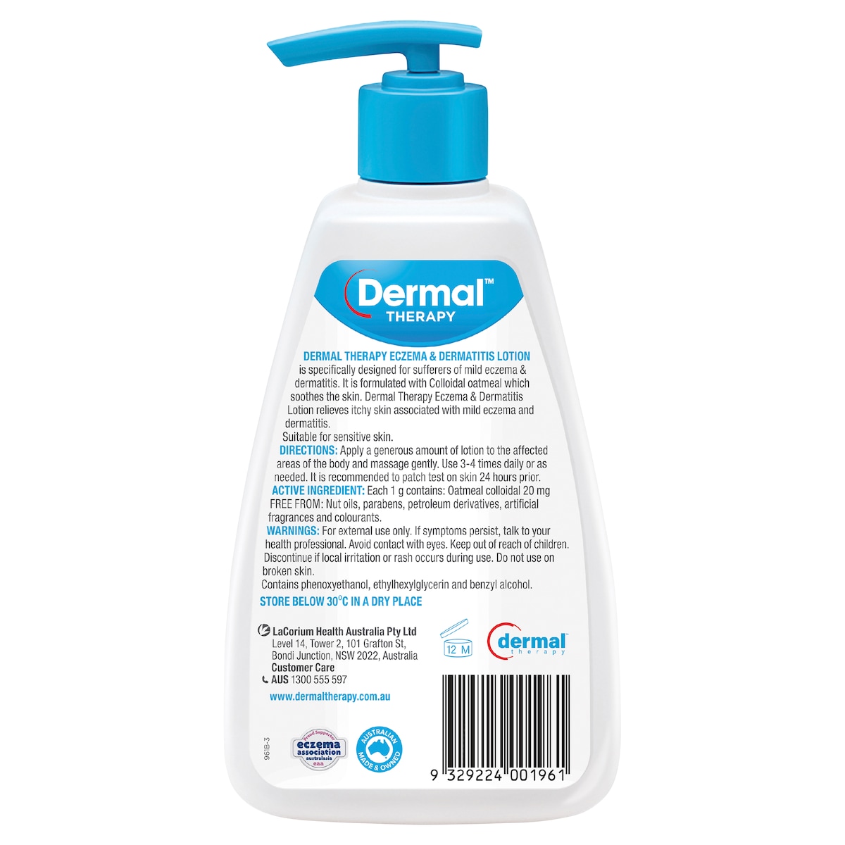 Dermal Therapy Eczema & Dermatitis Moisturising Lotion 250ml