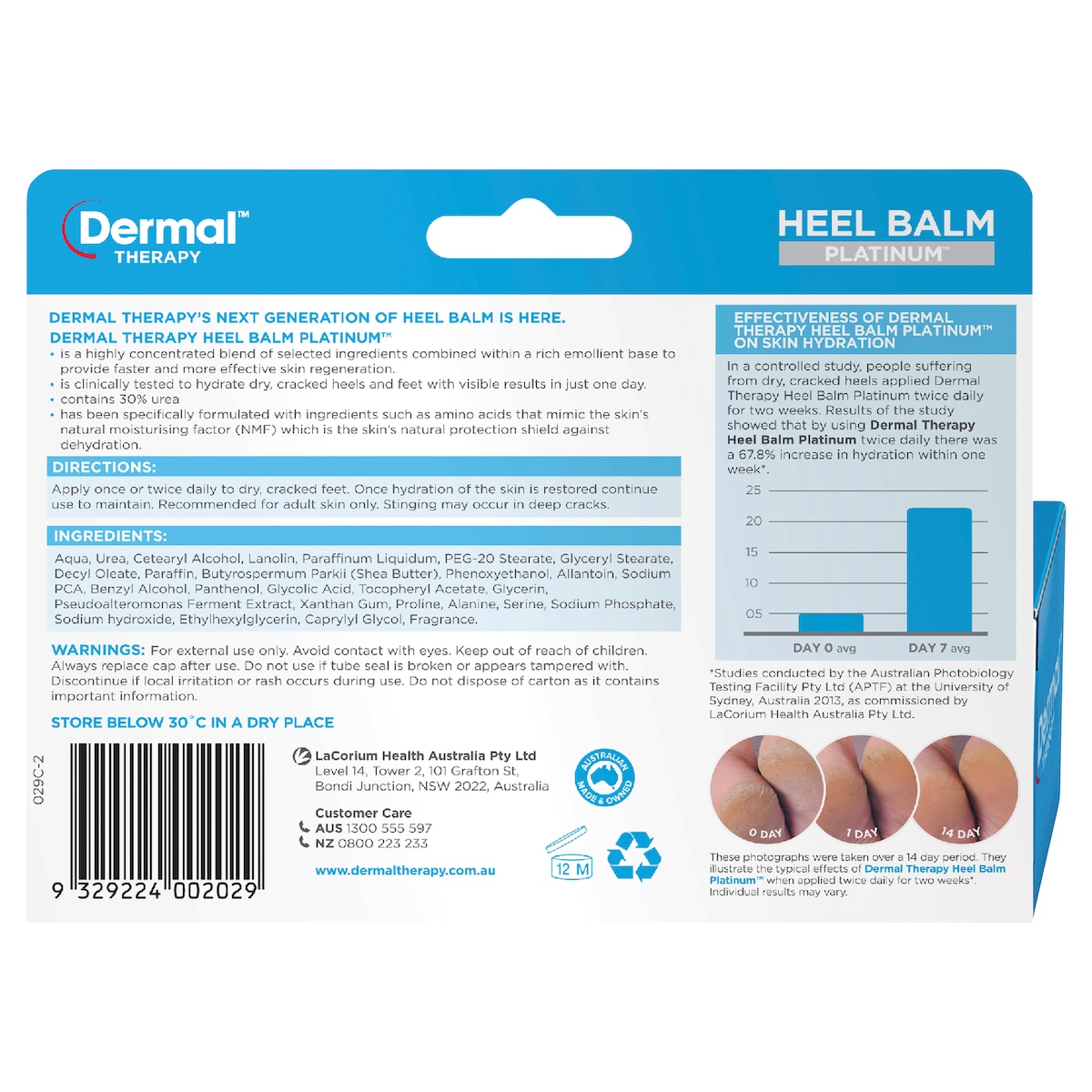 Dermal Therapy Heel Balm Platinum 125g