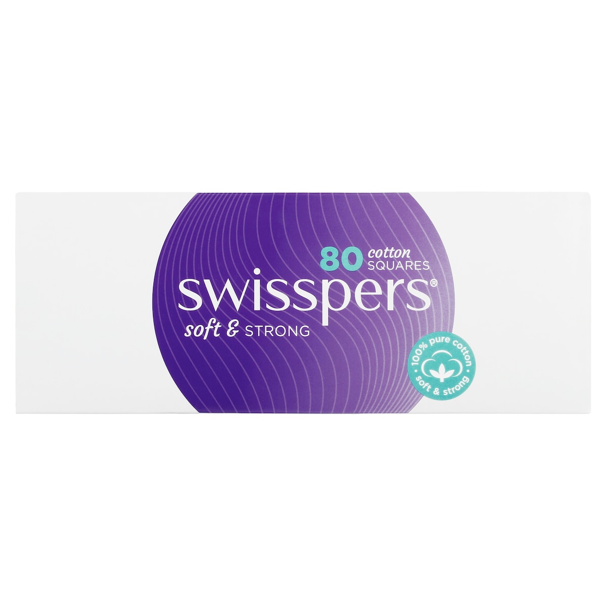 Swisspers Cotton Squares 80 Pack