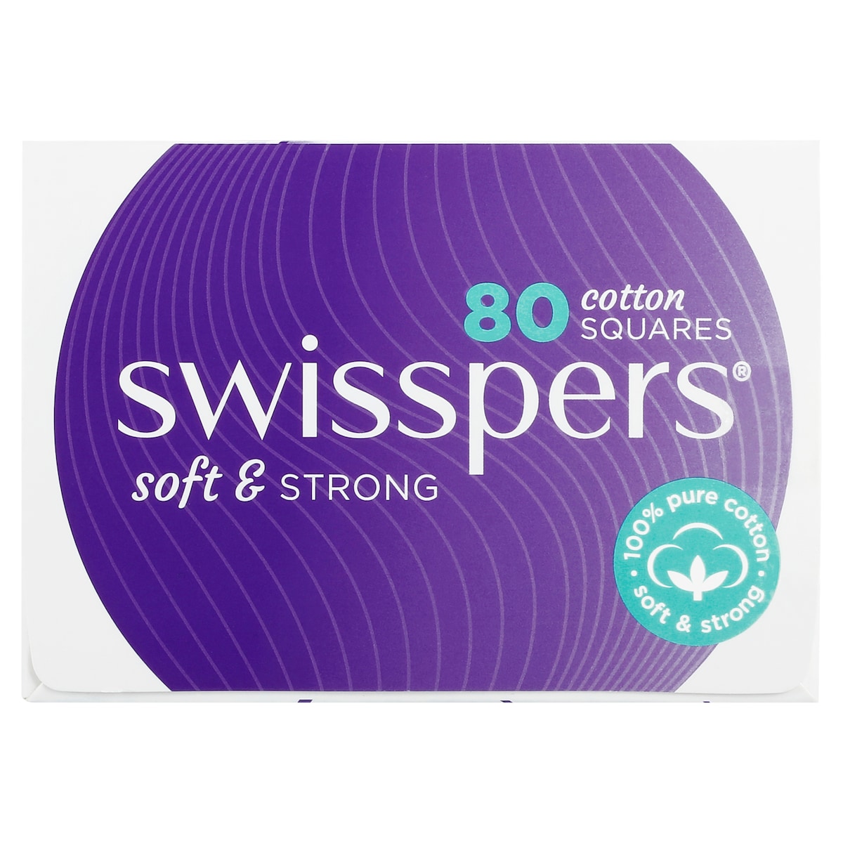 Swisspers Cotton Squares 80 Pack