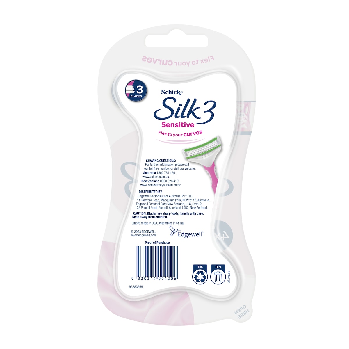 Schick Xtreme 3 Sensitive Disposable Razors 4 Pack