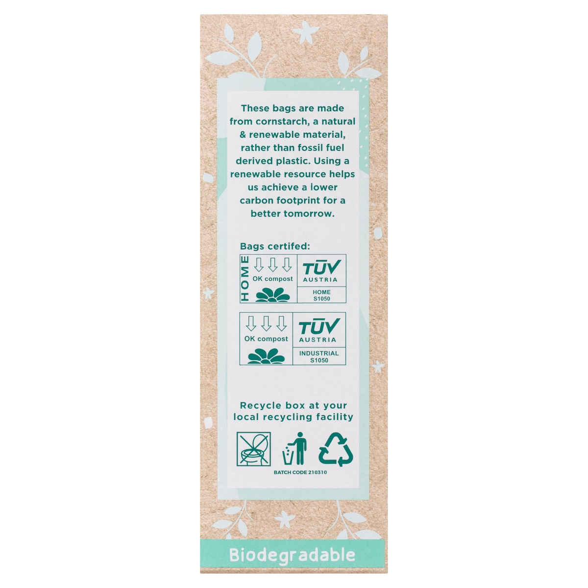 Gaia Natural Baby Biodegradable Nappy Bags 50 Pack