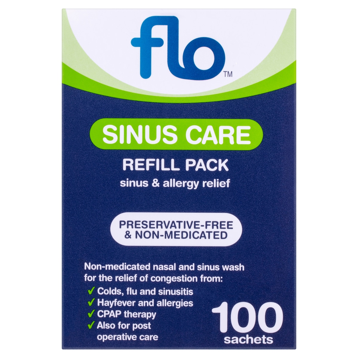 Flo Sinus Care Refill Sachets 100 Pack