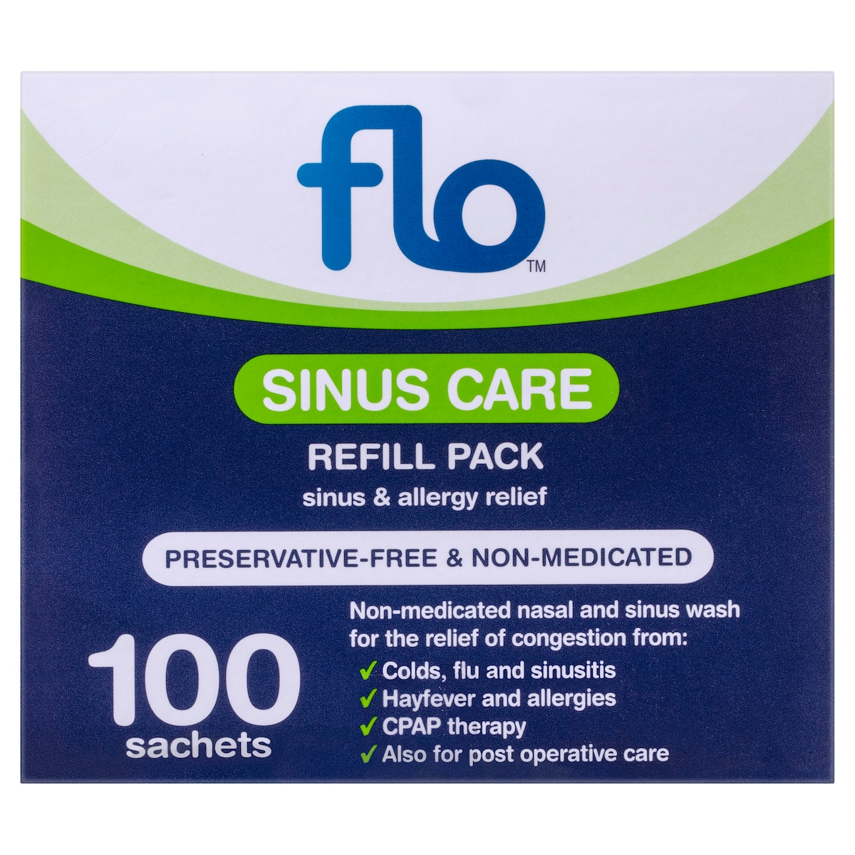 Flo Sinus Care Refill Sachets 100 Pack