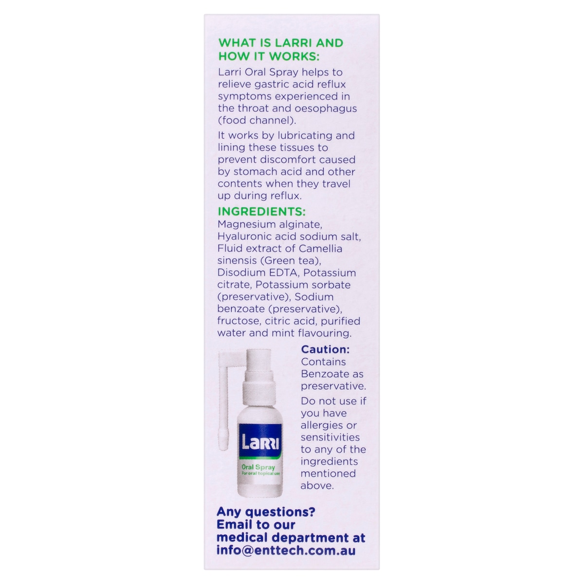 Larri Oral Spray Gastric Reflux 30ml