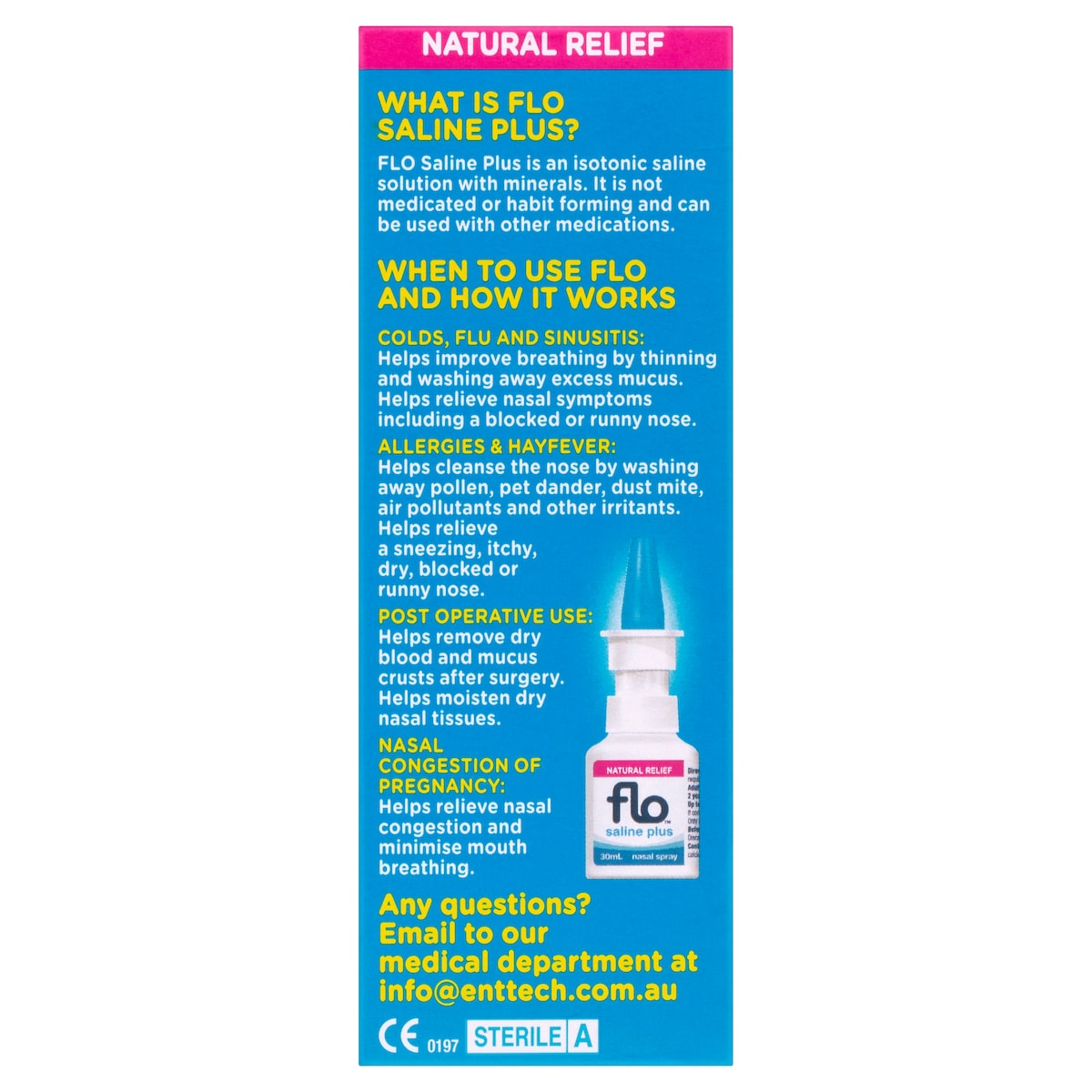 Flo Saline Plus Nasal Spray 30ml