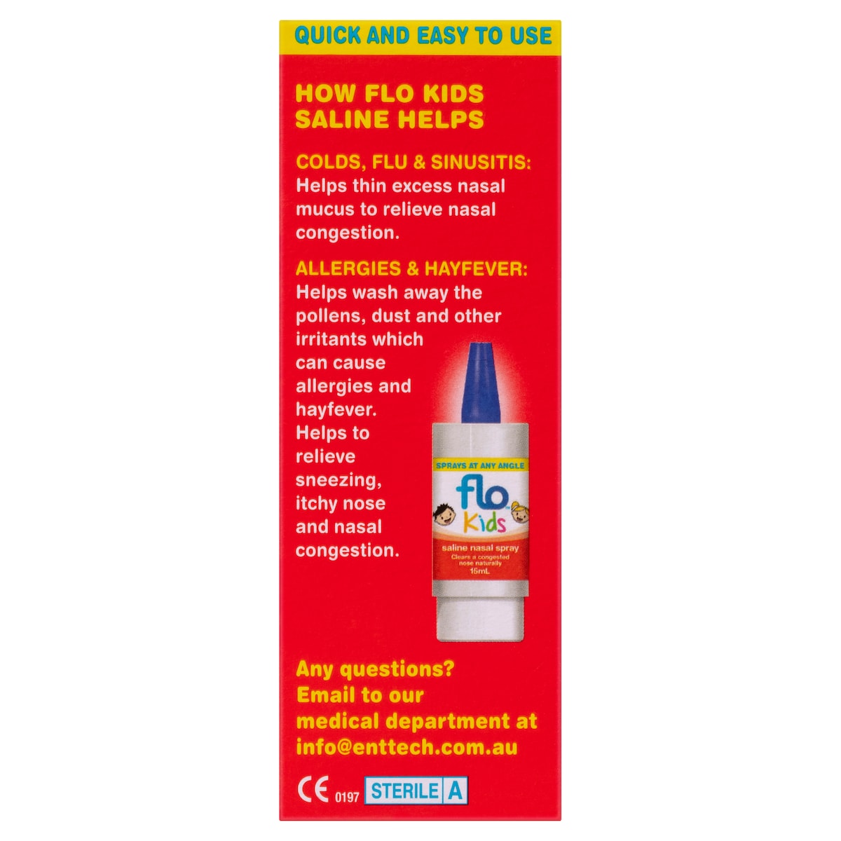 Flo Kids Saline Nasal Spray 15ml