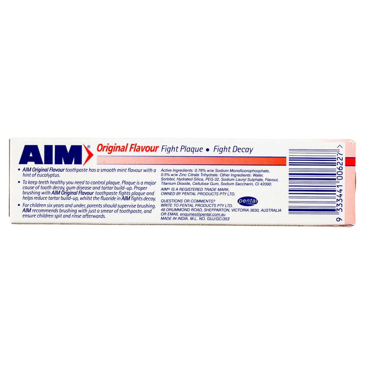 Aim Toothpaste Original Flavour 90g