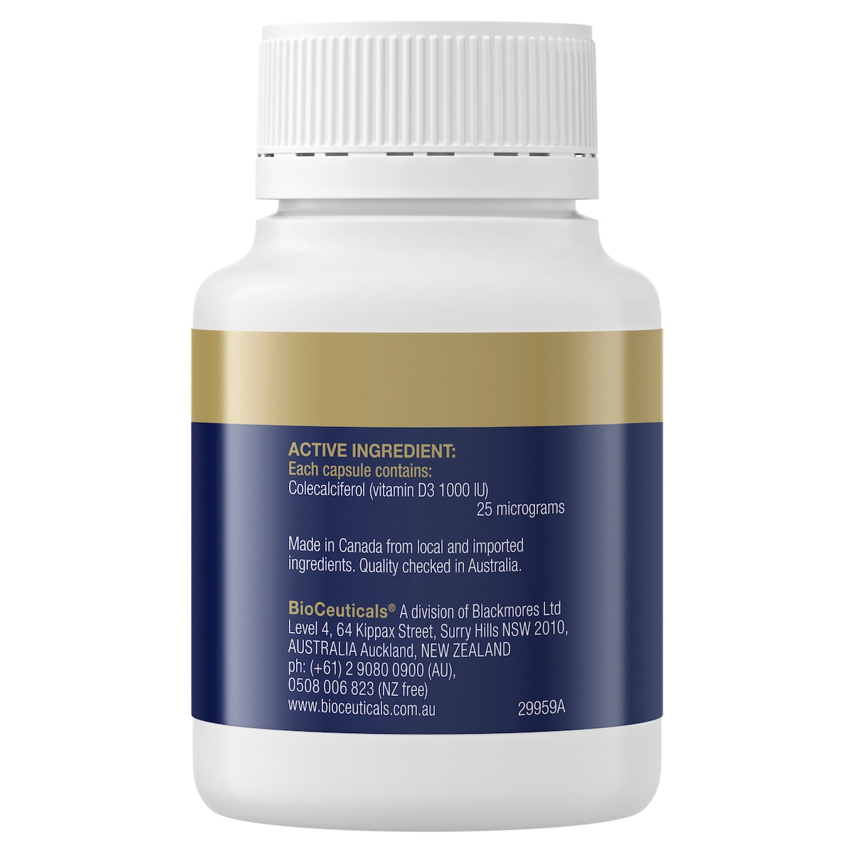 BioCeuticals D3 Capsules 60 Soft Capsules