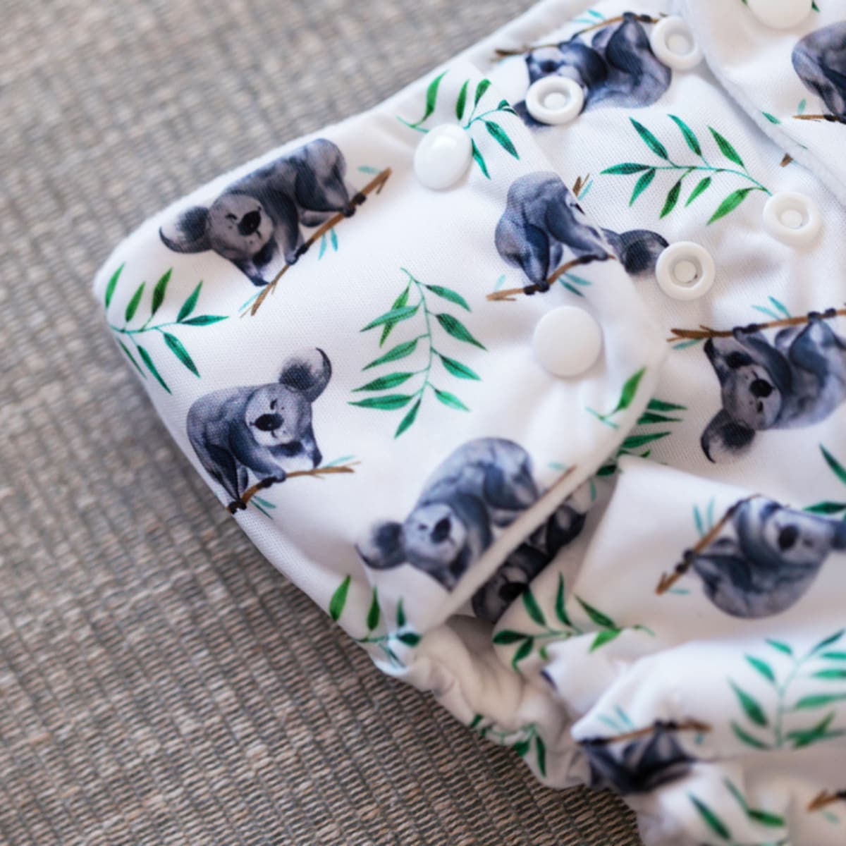 Pea Pods Reusable Nappy One Size Sleepy Koala