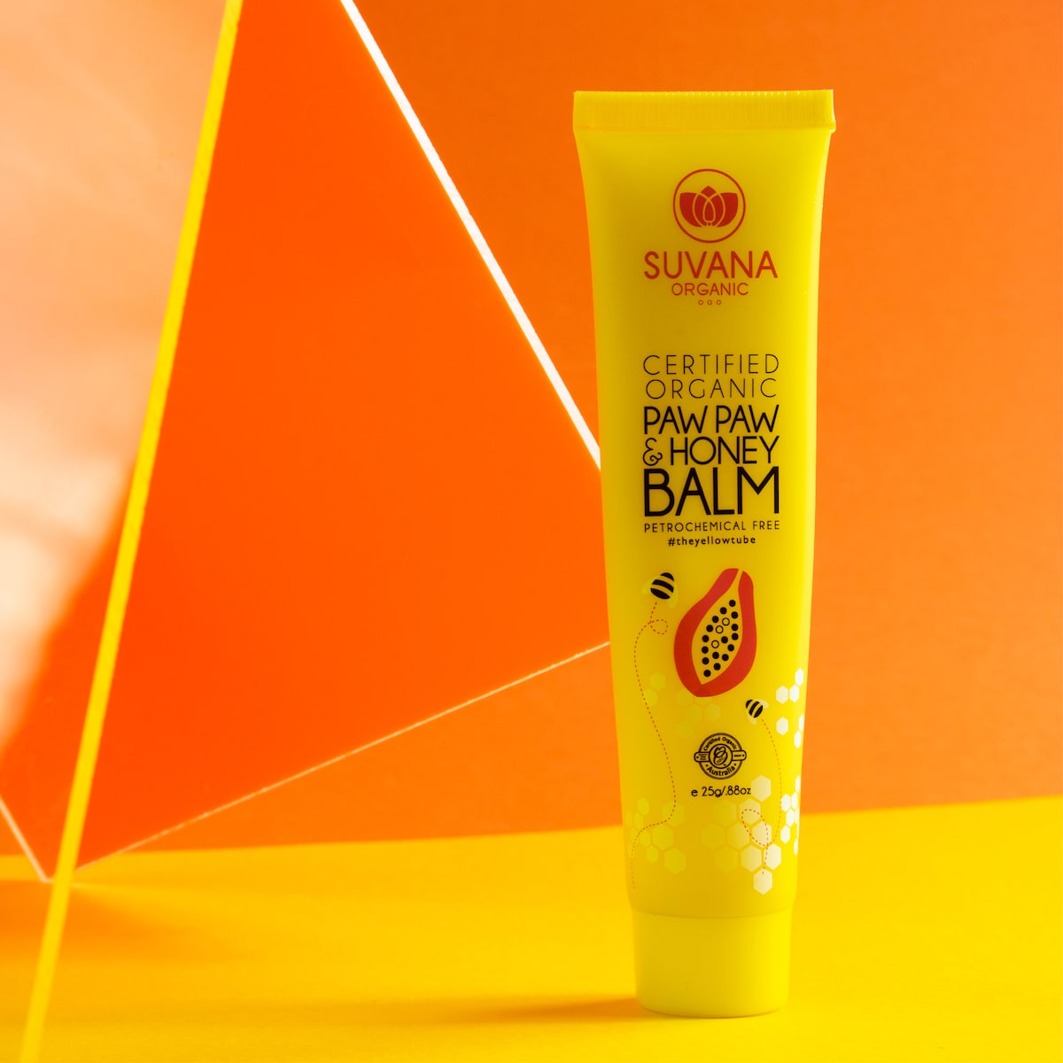 Suvana Certified Organic Pawpaw & Honey Lip Balm 25g