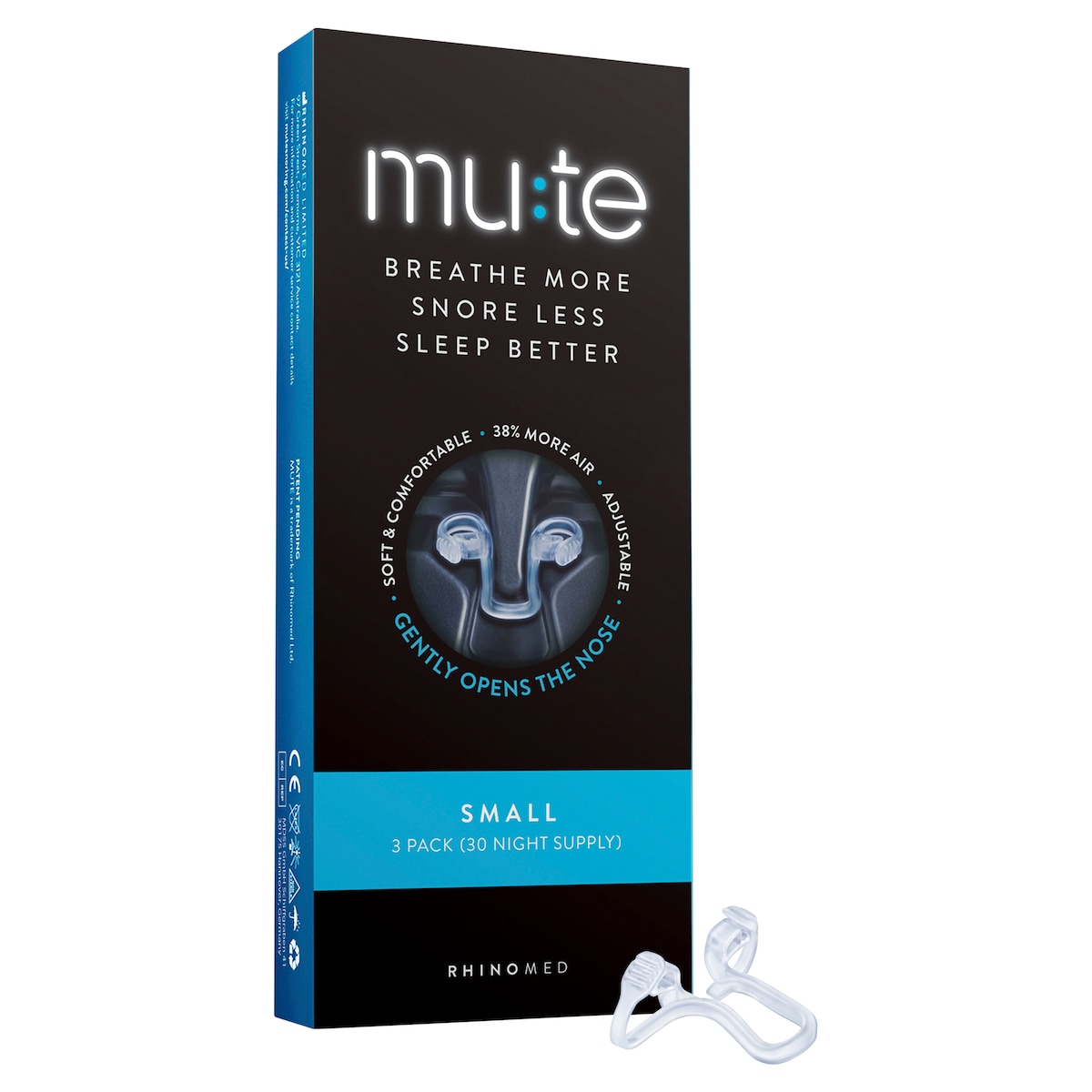 Mute Snoring Device Small 30 Nights Supply