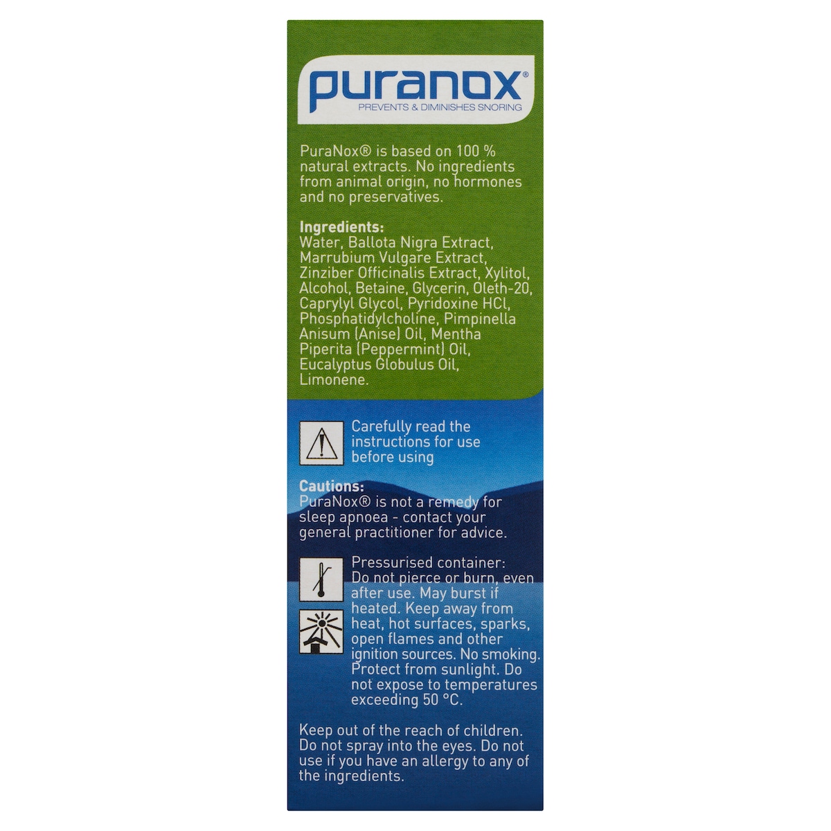 Puranox Anti-Snoring Spray 45ml