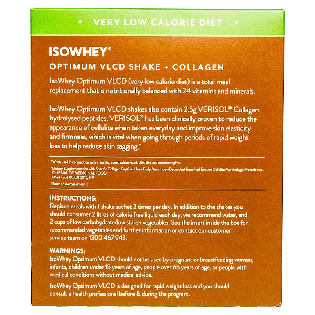 Isowhey Optimum VLCD + Collagen Shake Espresso 18 x 55g