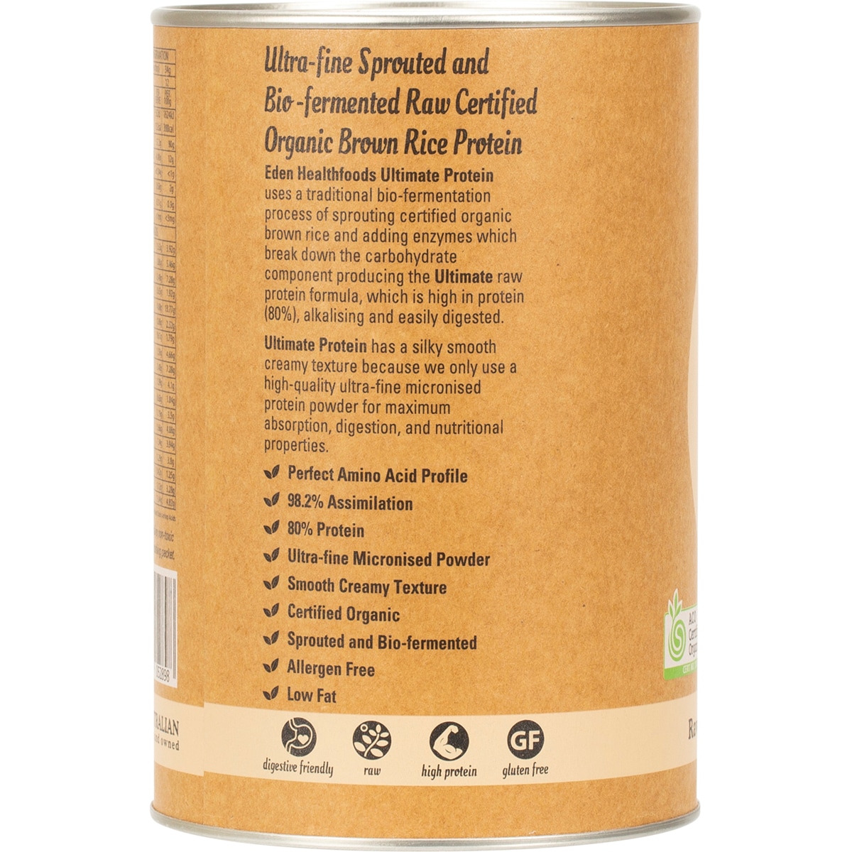 Eden Healthfoods Ultimate Vegan Protein Natural 400g