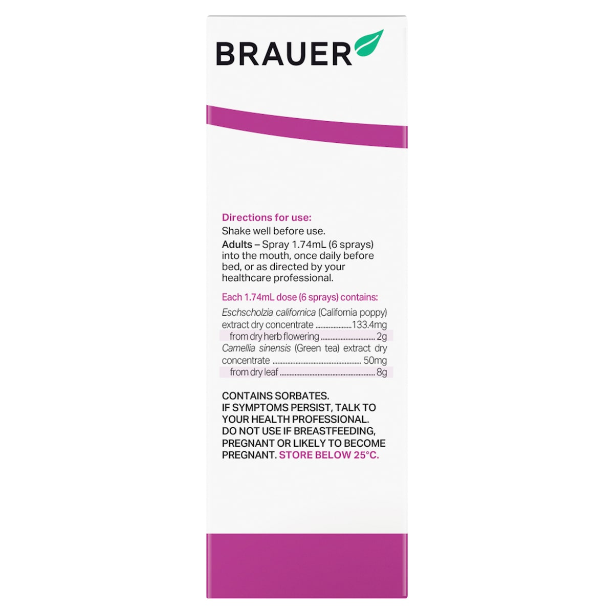 Brauer Sleep Easy Oral Spray 50ml